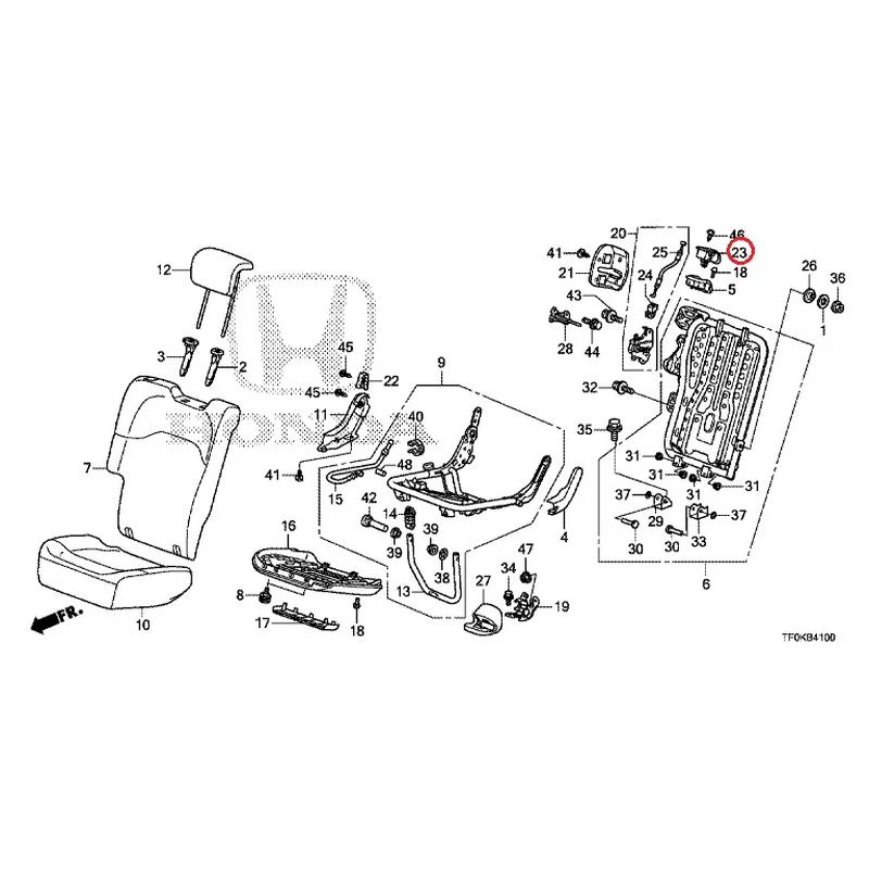 [NEW] JDM HONDA FIT GE8 2012 Rear seat back (R.) (1) GENUINE OEM - Image 26