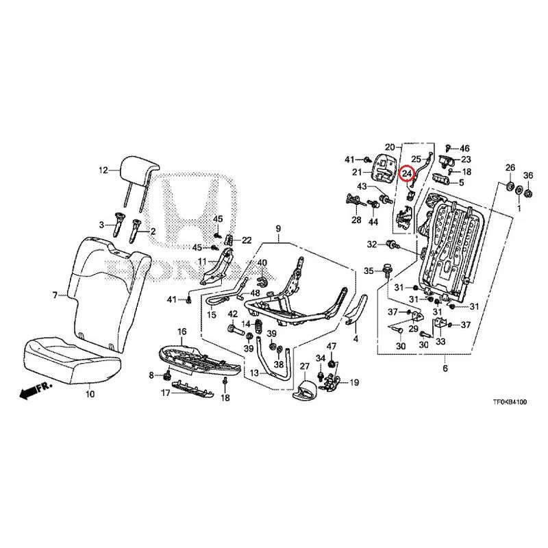 [NEW] JDM HONDA FIT GE8 2012 Rear seat back (R.) (1) GENUINE OEM - Image 27