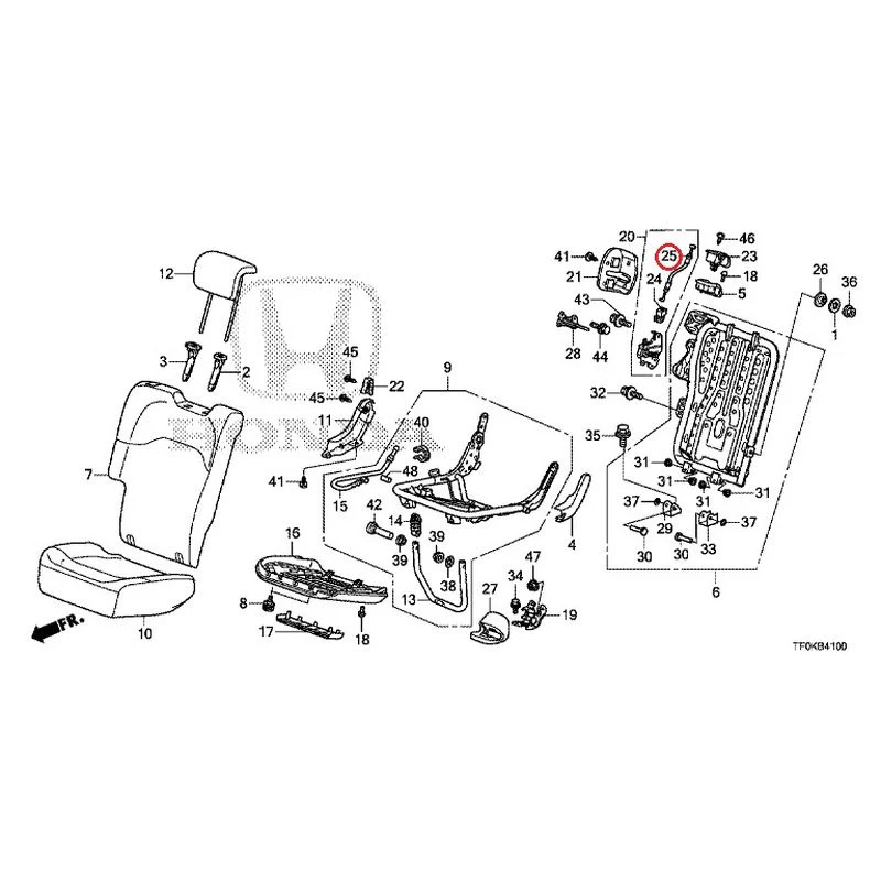 [NEW] JDM HONDA FIT GE8 2012 Rear seat back (R.) (1) GENUINE OEM - Image 28