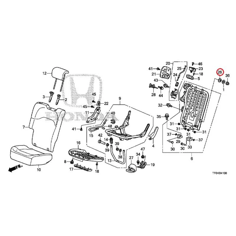 [NEW] JDM HONDA FIT GE8 2012 Rear seat back (R.) (1) GENUINE OEM - Image 29