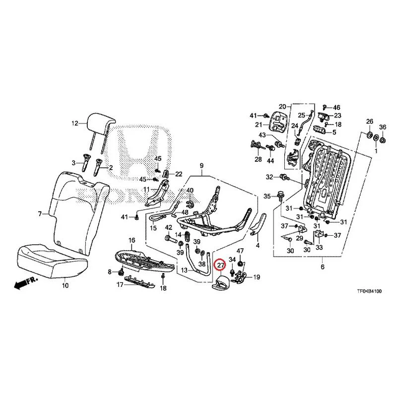 [NEW] JDM HONDA FIT GE8 2012 Rear seat back (R.) (1) GENUINE OEM - Image 30