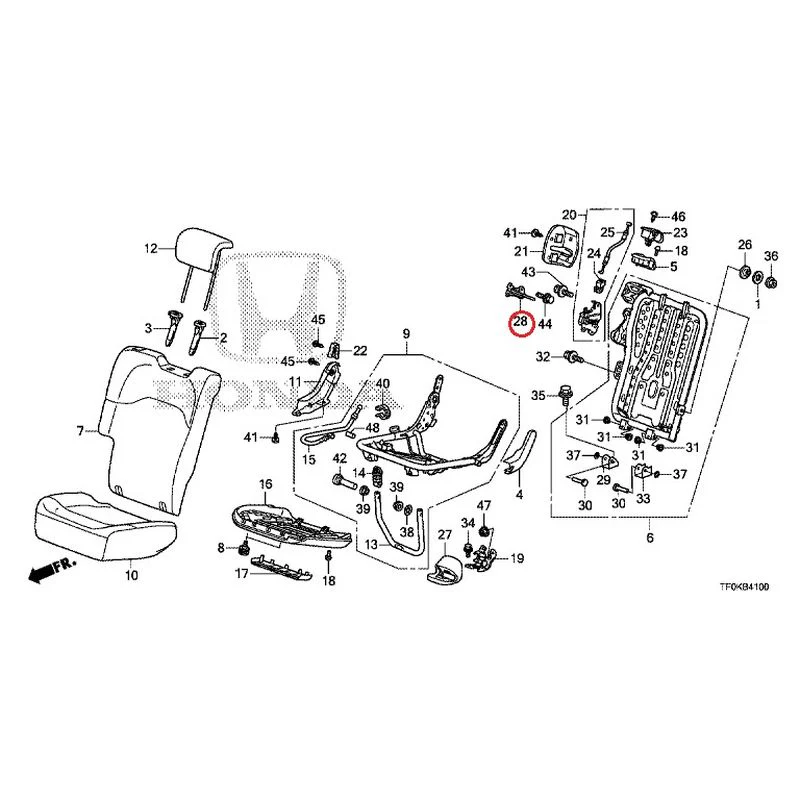 [NEW] JDM HONDA FIT GE8 2012 Rear seat back (R.) (1) GENUINE OEM - Image 31
