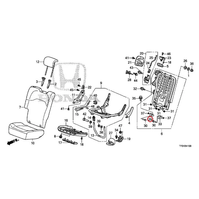 [NEW] JDM HONDA FIT GE8 2012 Rear seat back (R.) (1) GENUINE OEM - Image 32