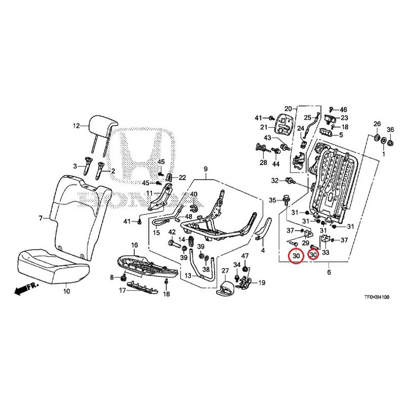 [NEW] JDM HONDA FIT GE8 2012 Rear seat back (R.) (1) GENUINE OEM - Image 33