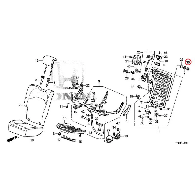 [NEW] JDM HONDA FIT GE8 2012 Rear seat back (R.) (1) GENUINE OEM - Image 39