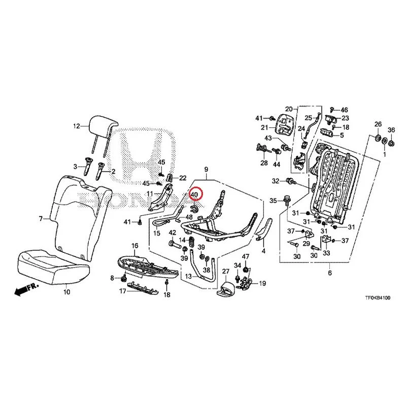[NEW] JDM HONDA FIT GE8 2012 Rear seat back (R.) (1) GENUINE OEM - Image 43