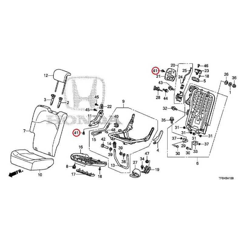 [NEW] JDM HONDA FIT GE8 2012 Rear seat back (R.) (1) GENUINE OEM - Image 44