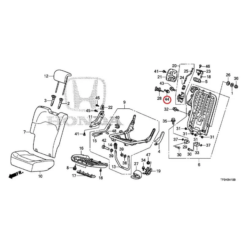 [NEW] JDM HONDA FIT GE8 2012 Rear seat back (R.) (1) GENUINE OEM - Image 47