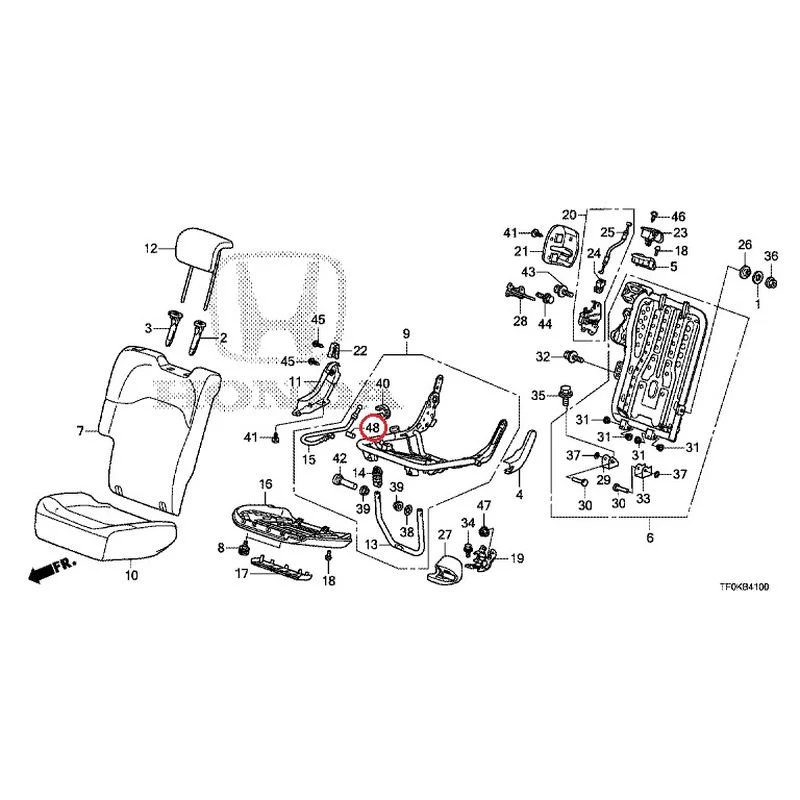 [NEW] JDM HONDA FIT GE8 2012 Rear seat back (R.) (1) GENUINE OEM - Image 51