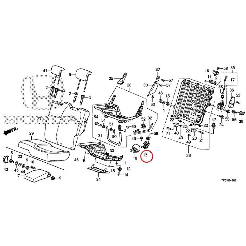 [NEW] JDM HONDA FIT GE8 2012 Rear seat back (L.) (1) GENUINE OEM - Image 10
