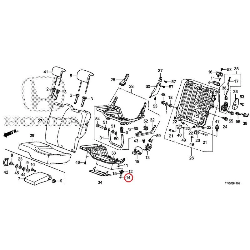 [NEW] JDM HONDA FIT GE8 2012 Rear seat back (L.) (1) GENUINE OEM - Image 11