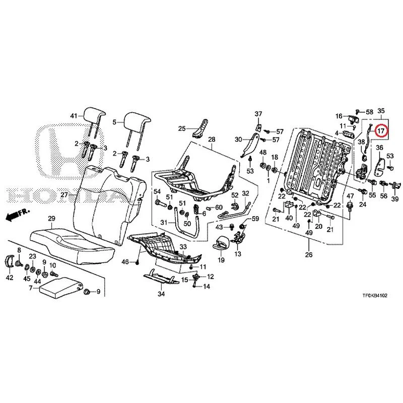 [NEW] JDM HONDA FIT GE8 2012 Rear seat back (L.) (1) GENUINE OEM - Image 14