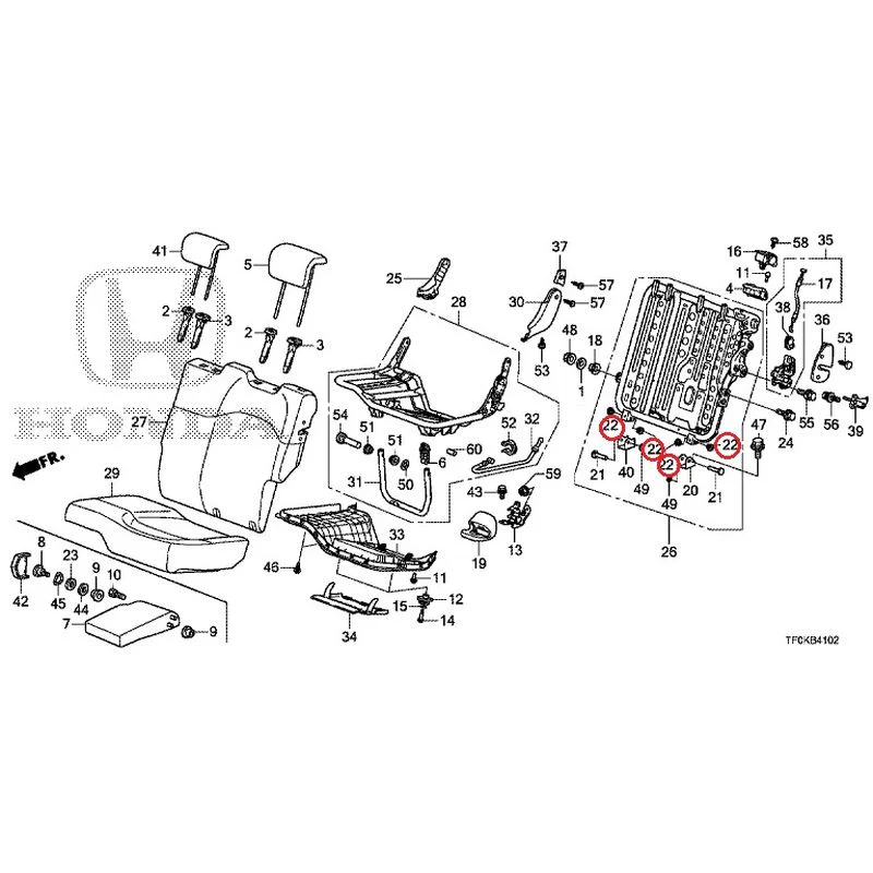 [NEW] JDM HONDA FIT GE8 2012 Rear seat back (L.) (1) GENUINE OEM - Image 19