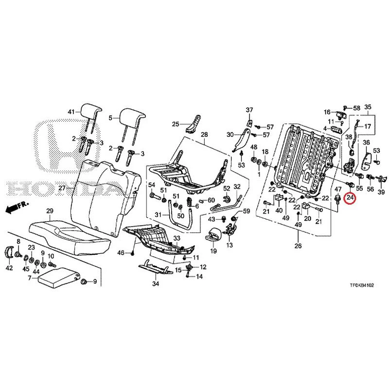 [NEW] JDM HONDA FIT GE8 2012 Rear seat back (L.) (1) GENUINE OEM - Image 20