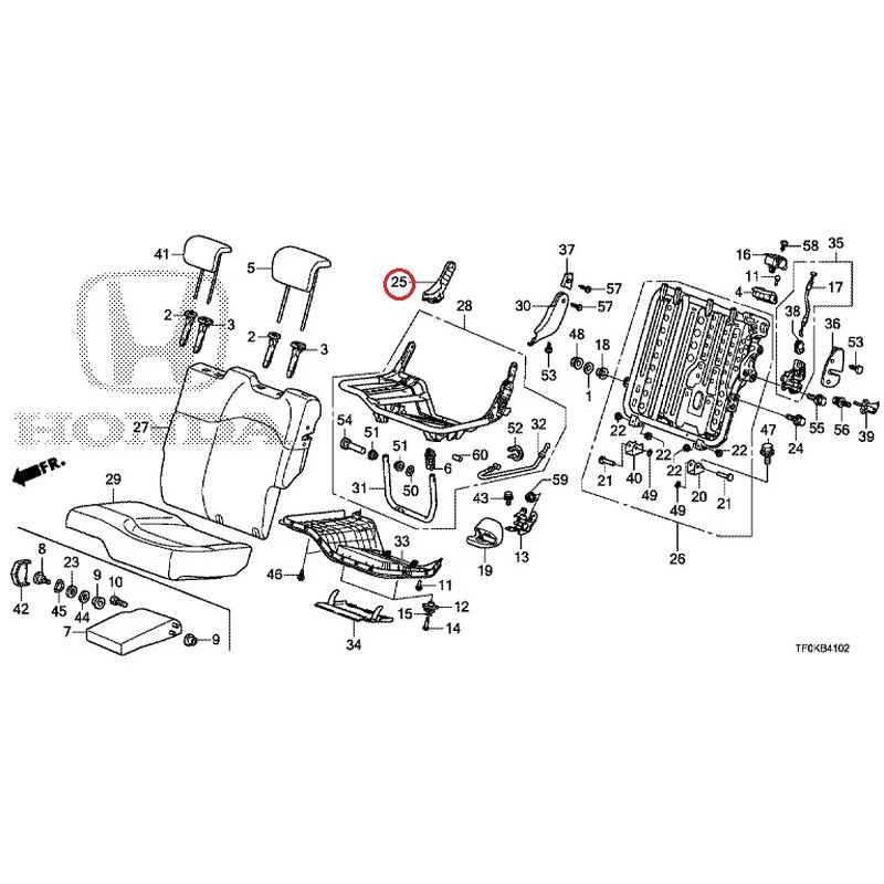 [NEW] JDM HONDA FIT GE8 2012 Rear seat back (L.) (1) GENUINE OEM - Image 21