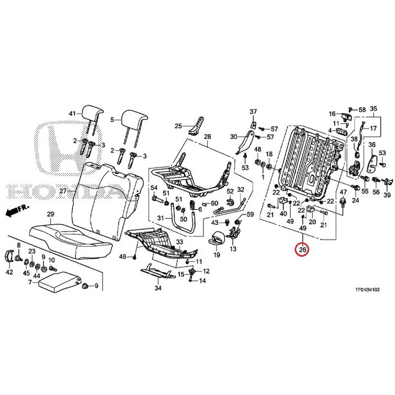 [NEW] JDM HONDA FIT GE8 2012 Rear seat back (L.) (1) GENUINE OEM - Image 22