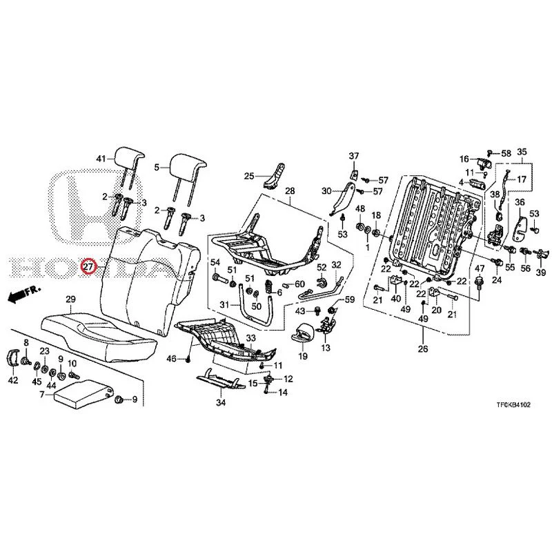 [NEW] JDM HONDA FIT GE8 2012 Rear seat back (L.) (1) GENUINE OEM - Image 24