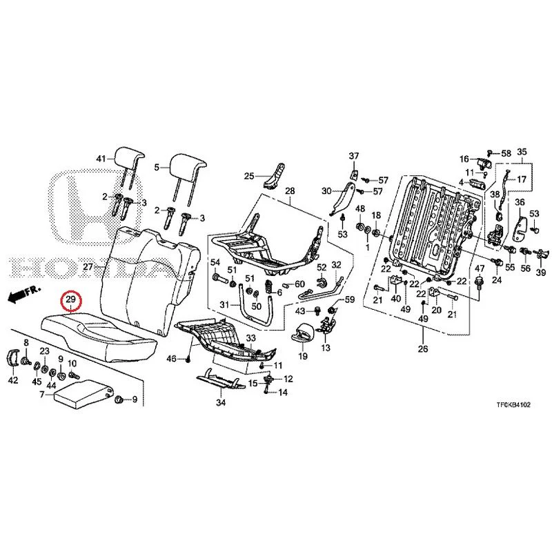 [NEW] JDM HONDA FIT GE8 2012 Rear seat back (L.) (1) GENUINE OEM - Image 26