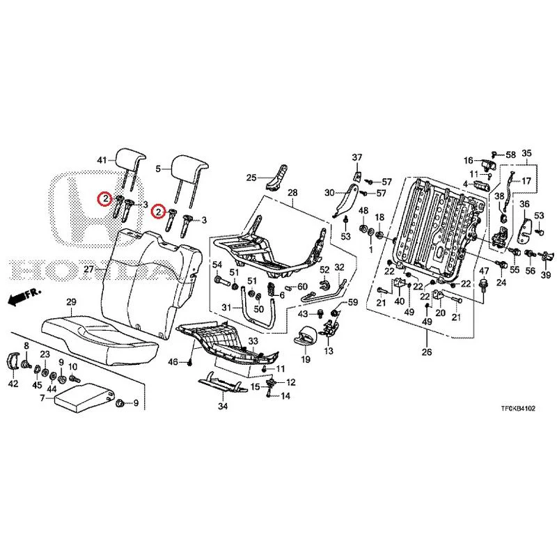 [NEW] JDM HONDA FIT GE8 2012 Rear seat back (L.) (1) GENUINE OEM - Image 3
