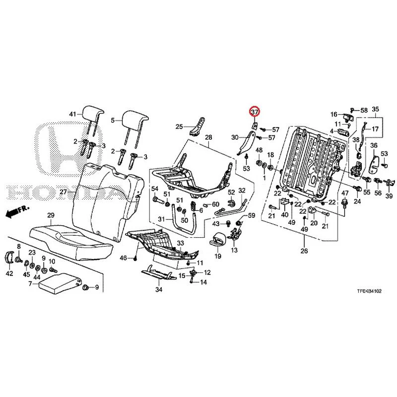 [NEW] JDM HONDA FIT GE8 2012 Rear seat back (L.) (1) GENUINE OEM - Image 35