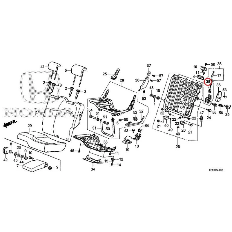 [NEW] JDM HONDA FIT GE8 2012 Rear seat back (L.) (1) GENUINE OEM - Image 36