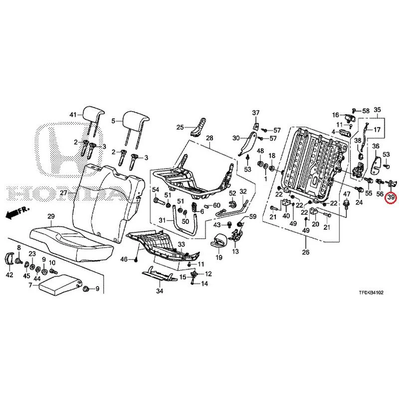 [NEW] JDM HONDA FIT GE8 2012 Rear seat back (L.) (1) GENUINE OEM - Image 37