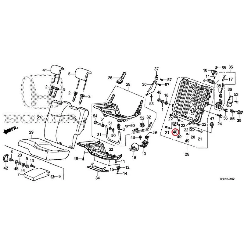 [NEW] JDM HONDA FIT GE8 2012 Rear seat back (L.) (1) GENUINE OEM - Image 38