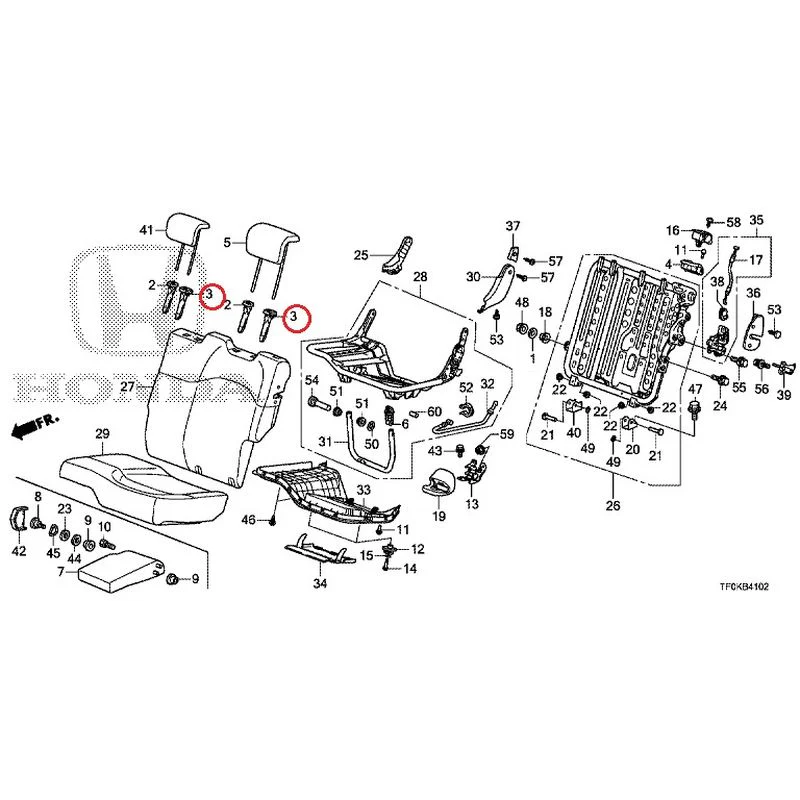 [NEW] JDM HONDA FIT GE8 2012 Rear seat back (L.) (1) GENUINE OEM - Image 4