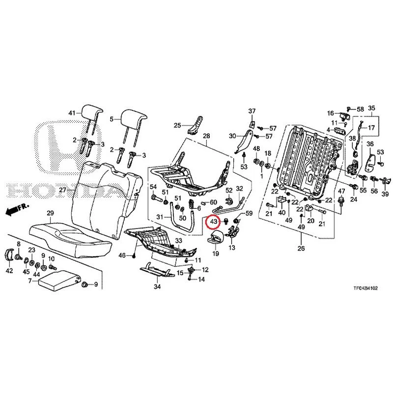 [NEW] JDM HONDA FIT GE8 2012 Rear seat back (L.) (1) GENUINE OEM - Image 40