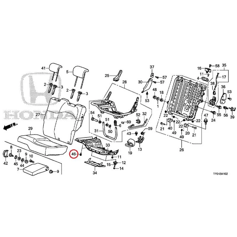 [NEW] JDM HONDA FIT GE8 2012 Rear seat back (L.) (1) GENUINE OEM - Image 41