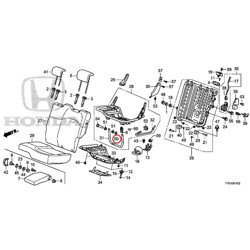 [NEW] JDM HONDA FIT GE8 2012 Rear seat back (L.) (1) GENUINE OEM - Image 45