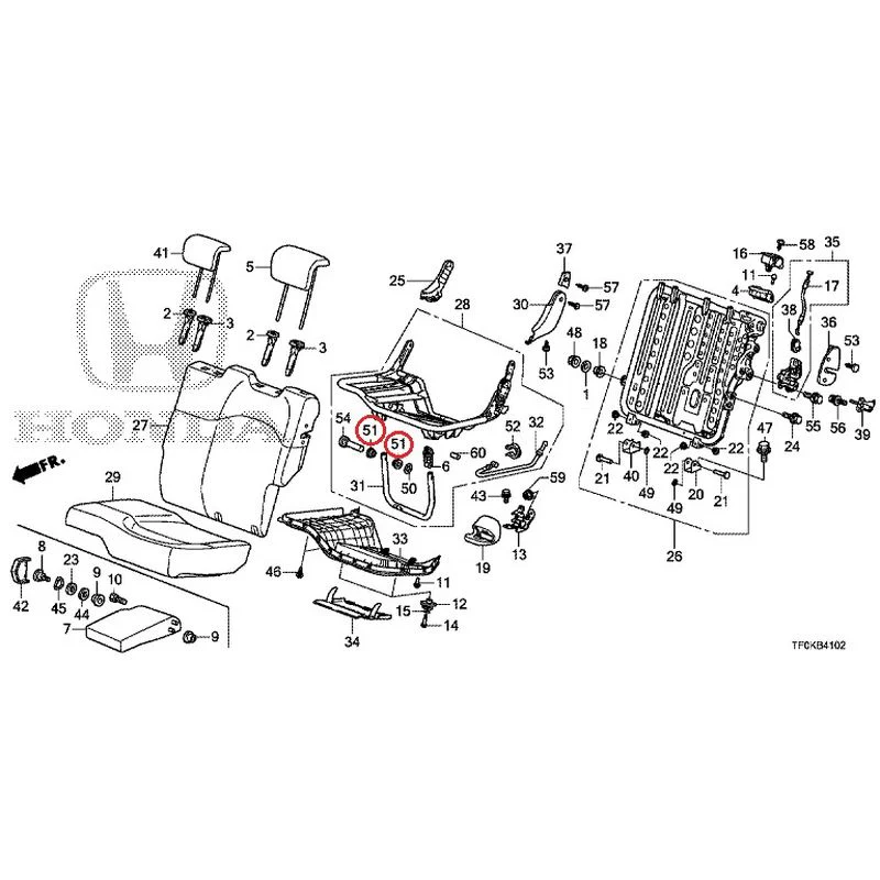 [NEW] JDM HONDA FIT GE8 2012 Rear seat back (L.) (1) GENUINE OEM - Image 46