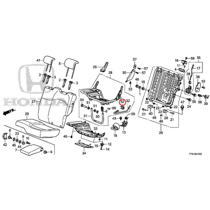 [NEW] JDM HONDA FIT GE8 2012 Rear seat back (L.) (1) GENUINE OEM - Image 47