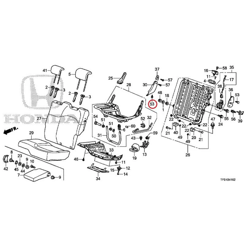 [NEW] JDM HONDA FIT GE8 2012 Rear seat back (L.) (1) GENUINE OEM - Image 48