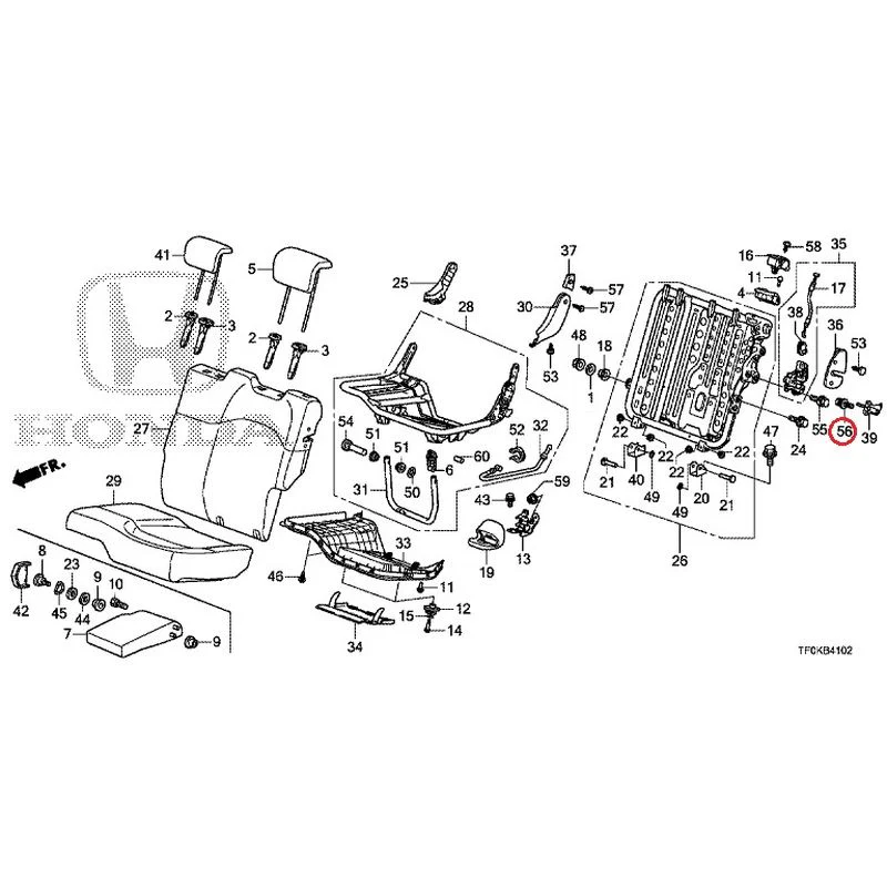 [NEW] JDM HONDA FIT GE8 2012 Rear seat back (L.) (1) GENUINE OEM - Image 51
