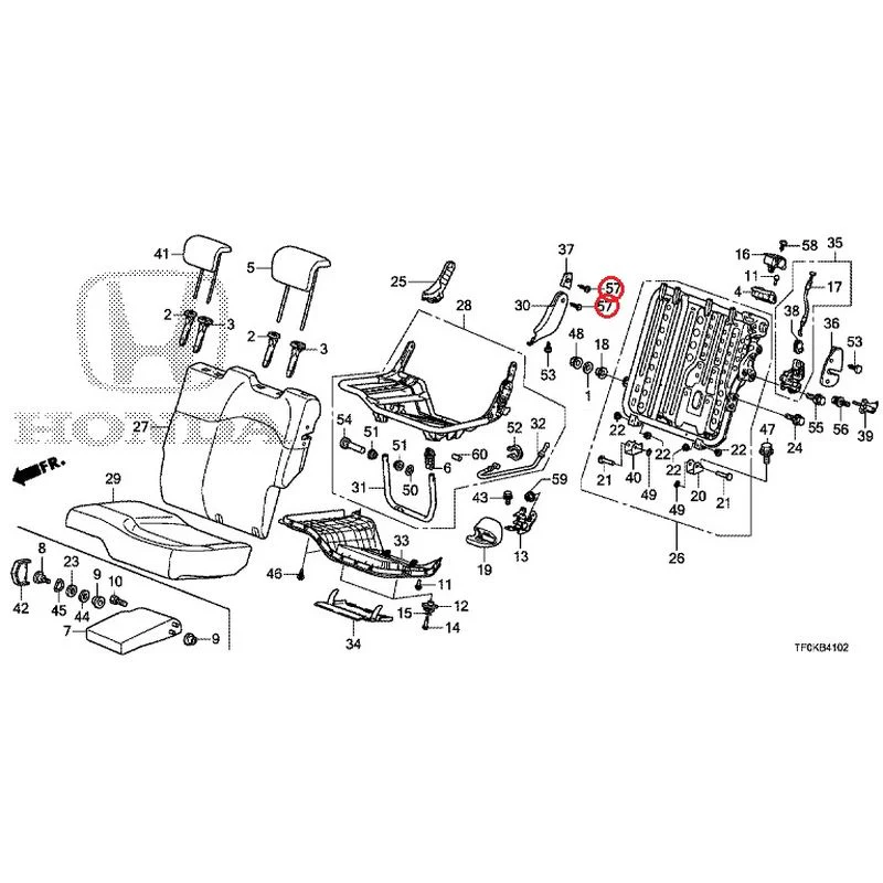 [NEW] JDM HONDA FIT GE8 2012 Rear seat back (L.) (1) GENUINE OEM - Image 52