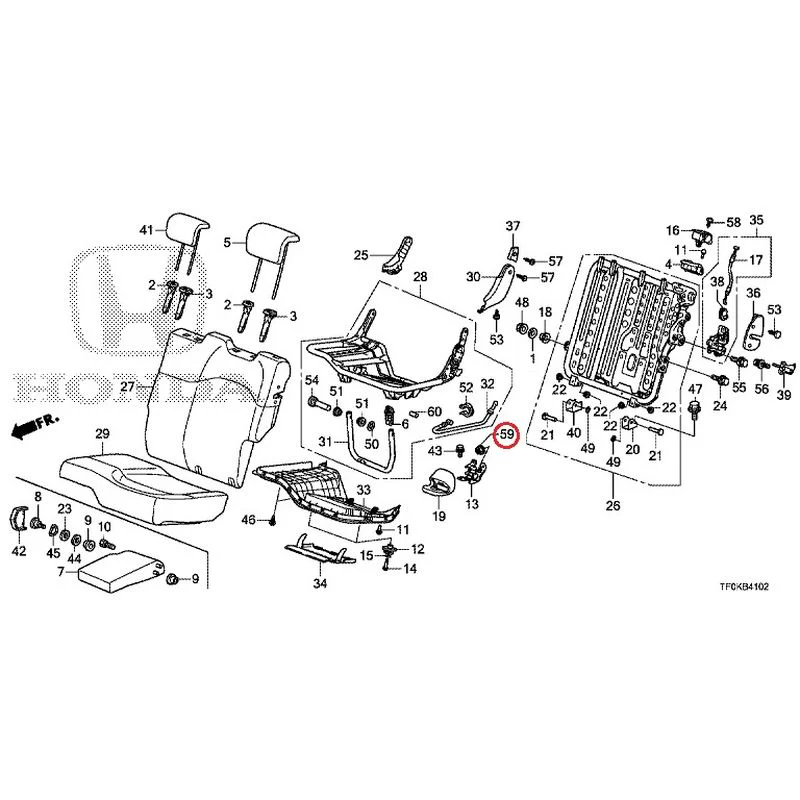 [NEW] JDM HONDA FIT GE8 2012 Rear seat back (L.) (1) GENUINE OEM - Image 54