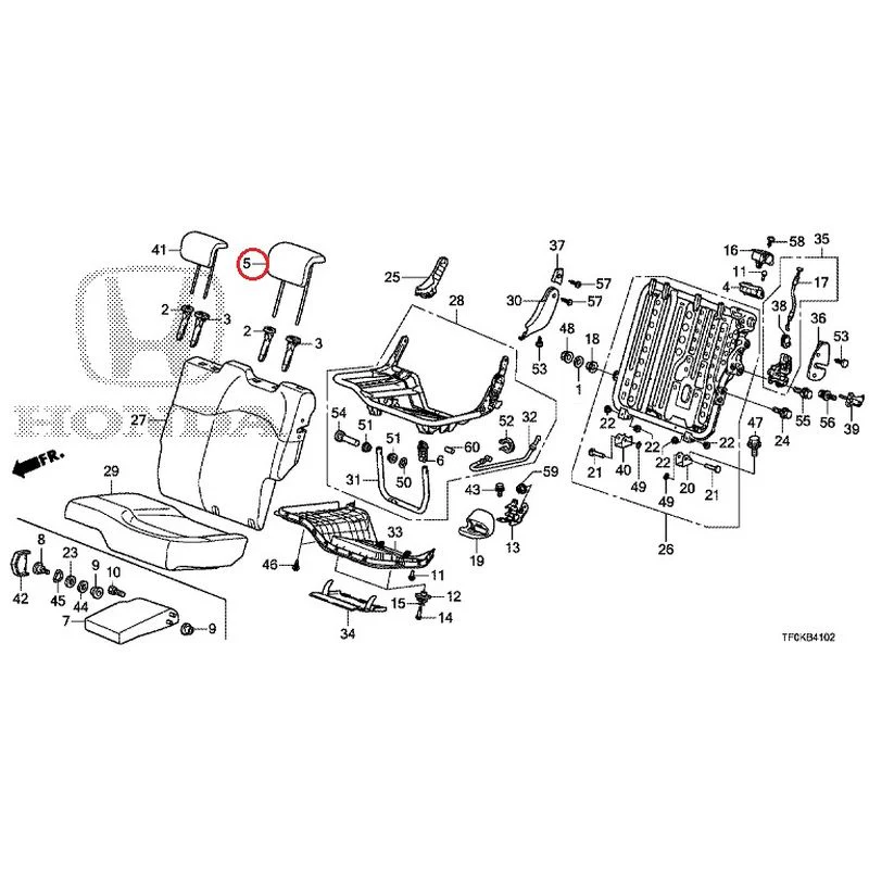 [NEW] JDM HONDA FIT GE8 2012 Rear seat back (L.) (1) GENUINE OEM - Image 6
