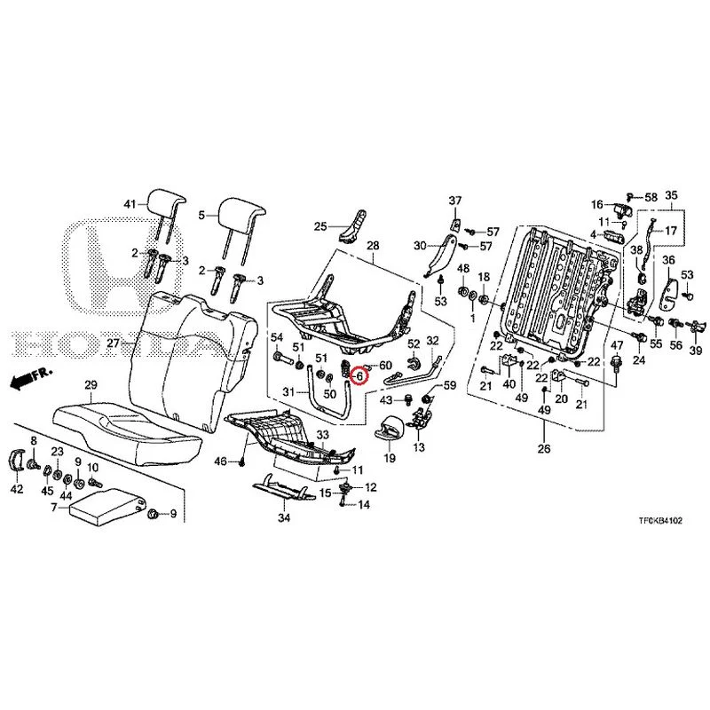 [NEW] JDM HONDA FIT GE8 2012 Rear seat back (L.) (1) GENUINE OEM - Image 7