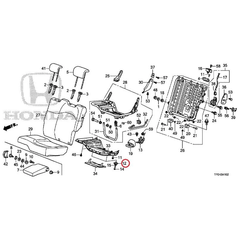 [NEW] JDM HONDA FIT GE8 2012 Rear seat back (L.) (1) GENUINE OEM - Image 9