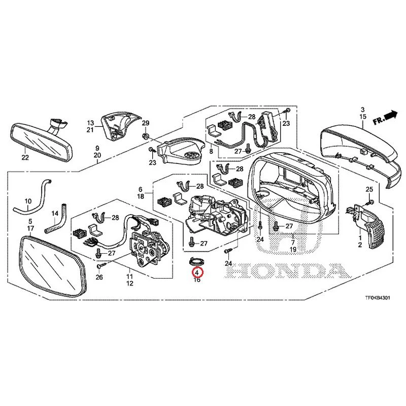 [NEW] JDM HONDA FIT GE8 2012 Mirrors (Auto-Turn) GENUINE OEM - Image 10