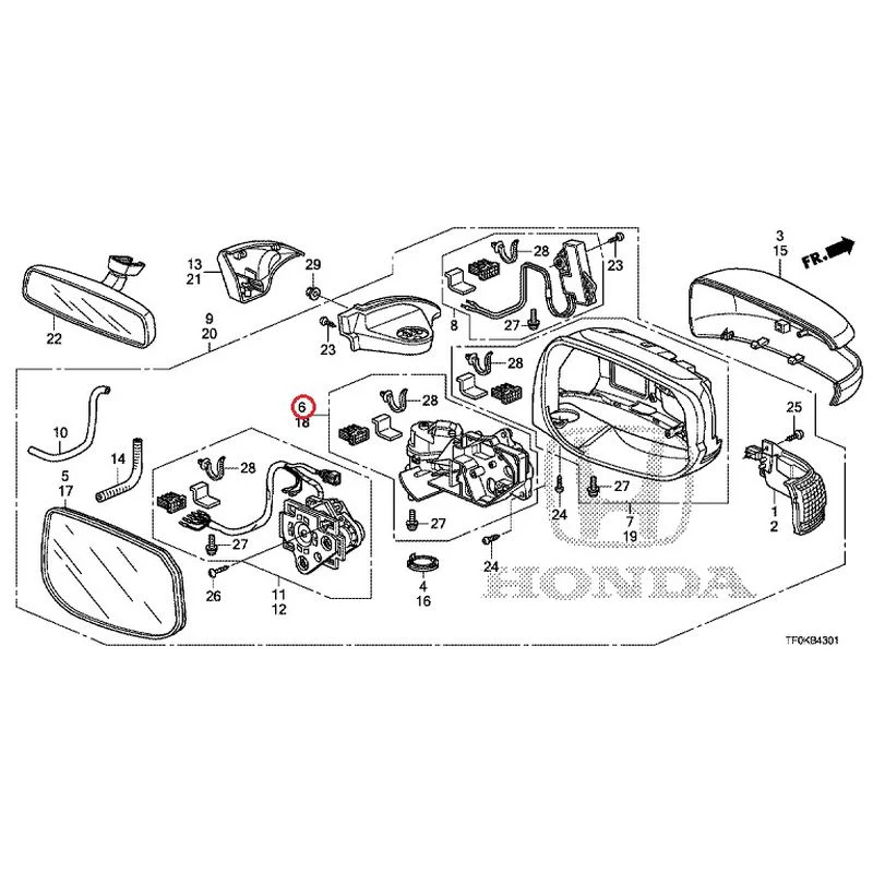 [NEW] JDM HONDA FIT GE8 2012 Mirrors (Auto-Turn) GENUINE OEM - Image 12