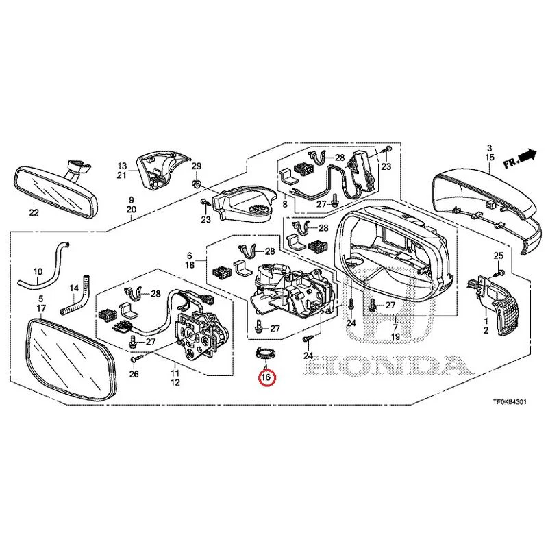 [NEW] JDM HONDA FIT GE8 2012 Mirrors (Auto-Turn) GENUINE OEM - Image 28