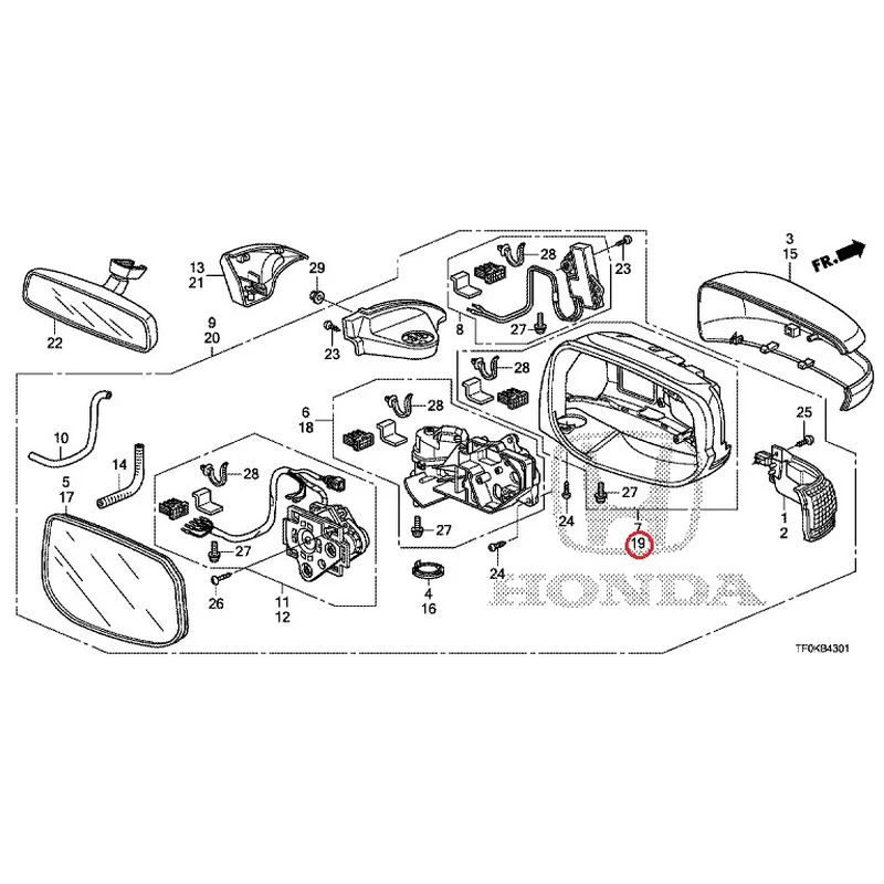 [NEW] JDM HONDA FIT GE8 2012 Mirrors (Auto-Turn) GENUINE OEM - Image 31