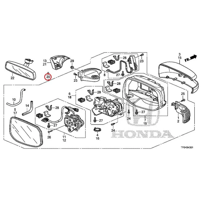 [NEW] JDM HONDA FIT GE8 2012 Mirrors (Auto-Turn) GENUINE OEM - Image 33