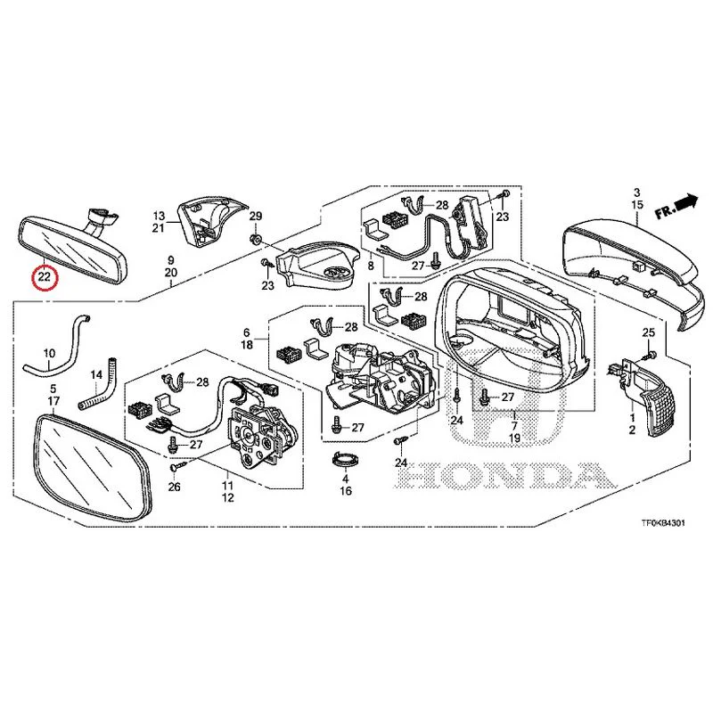 [NEW] JDM HONDA FIT GE8 2012 Mirrors (Auto-Turn) GENUINE OEM - Image 35