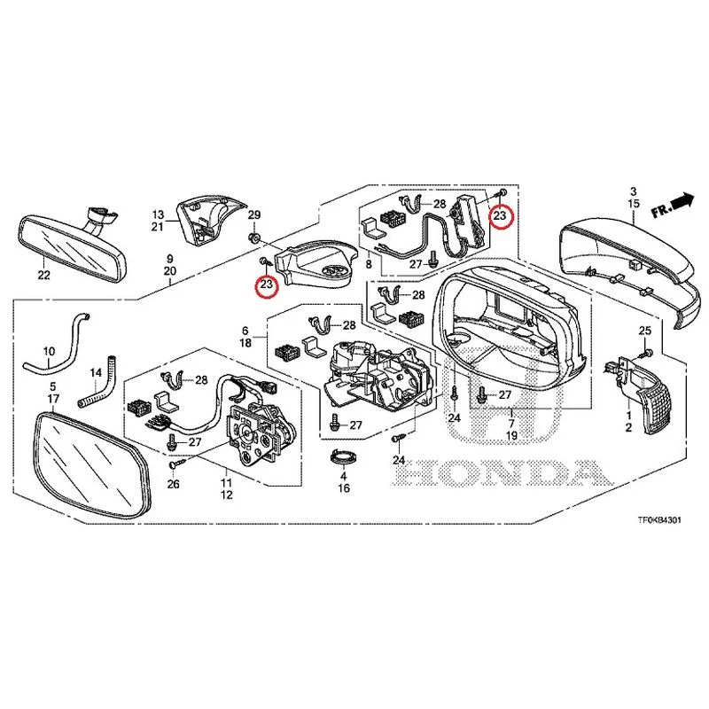 [NEW] JDM HONDA FIT GE8 2012 Mirrors (Auto-Turn) GENUINE OEM - Image 36
