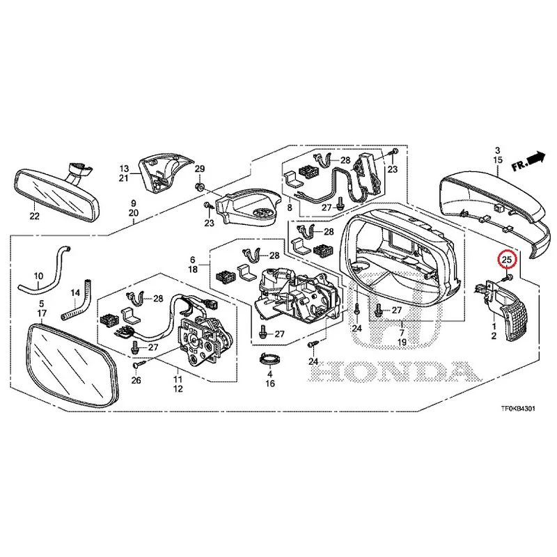 [NEW] JDM HONDA FIT GE8 2012 Mirrors (Auto-Turn) GENUINE OEM - Image 38