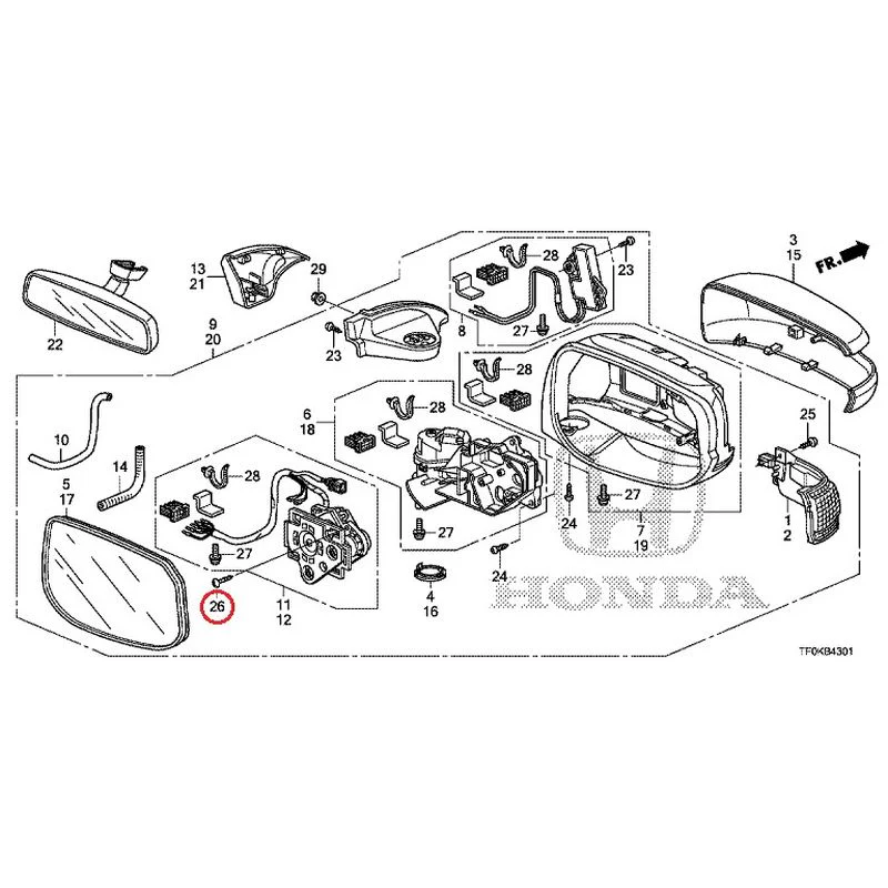 [NEW] JDM HONDA FIT GE8 2012 Mirrors (Auto-Turn) GENUINE OEM - Image 39