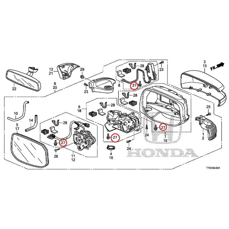 [NEW] JDM HONDA FIT GE8 2012 Mirrors (Auto-Turn) GENUINE OEM - Image 40